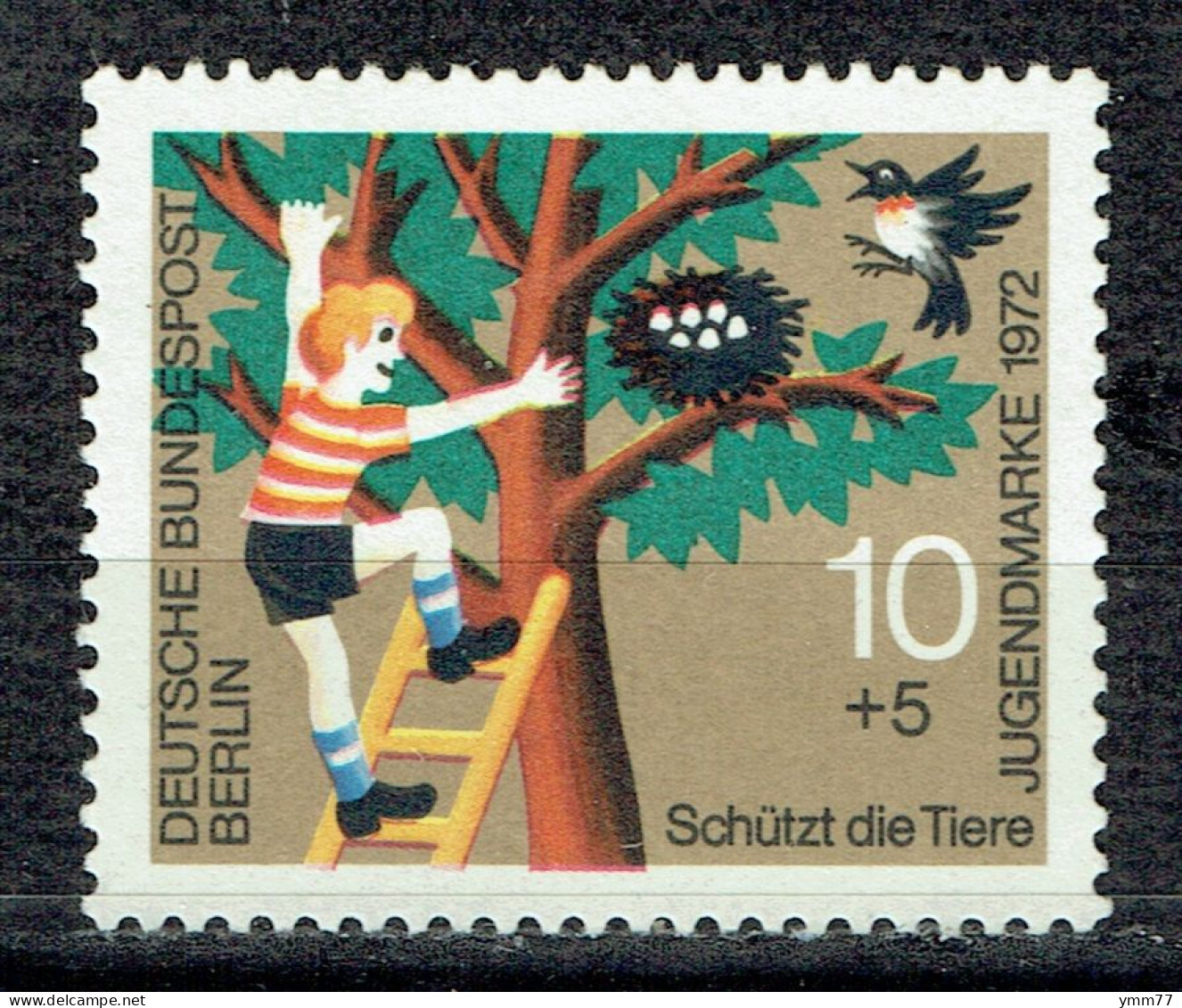 Pour La Jeunesse : Enfants Dénichant Des Oiseaux - Unused Stamps