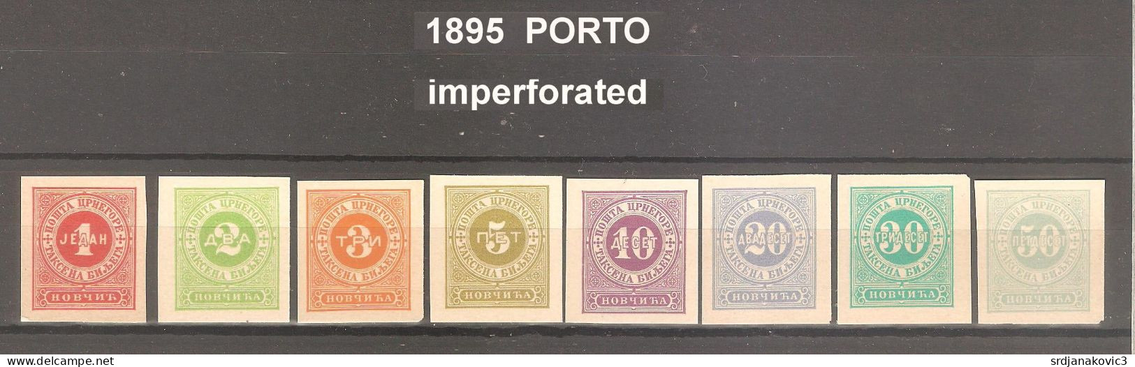 Montenegro, Complete Edition Porto 1895.in All Gears, Rare Offer. - Montenegro