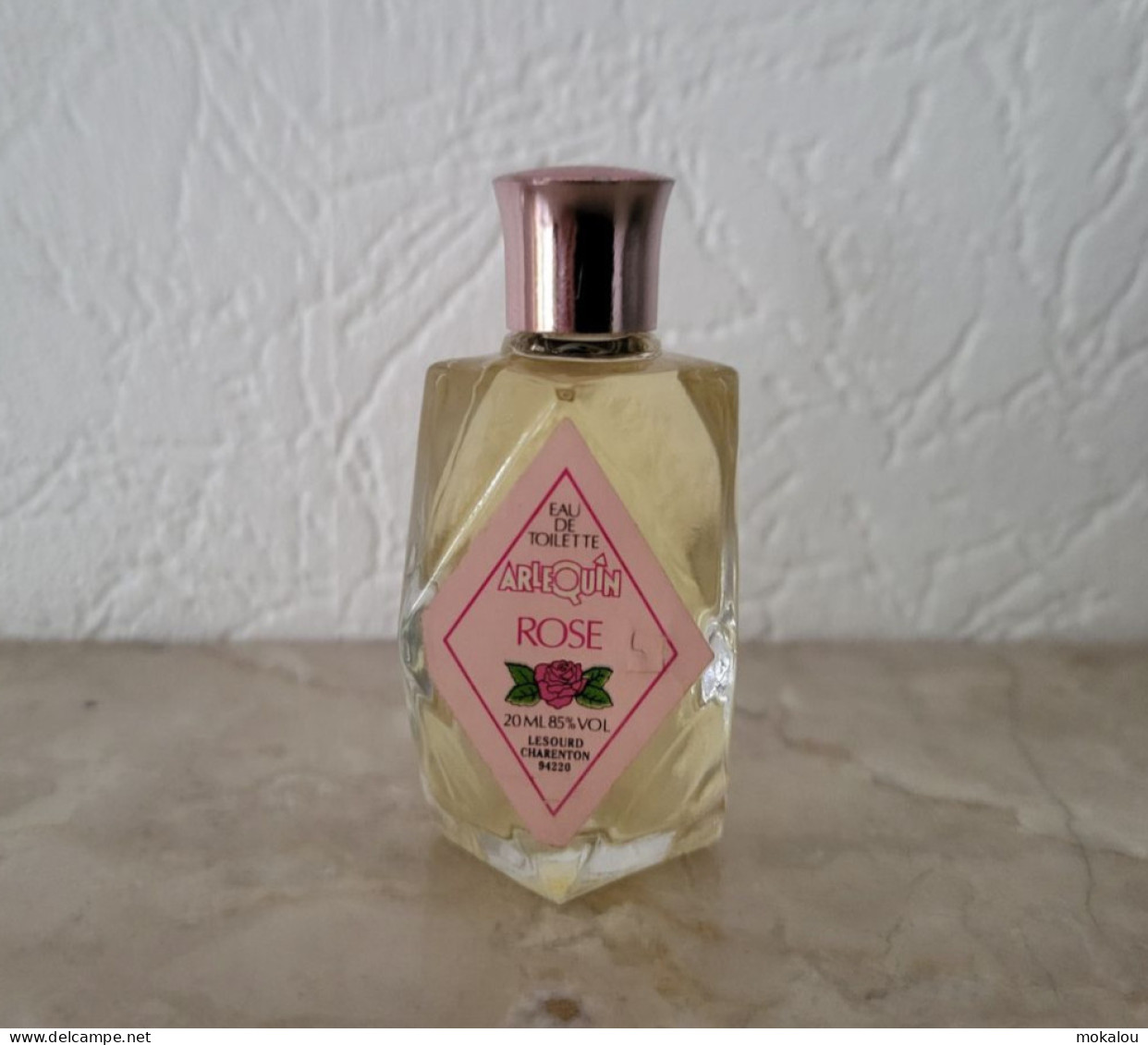 Miniature Lesourd Arlequin Rose 7cm Haut - Mignon Di Profumo (senza Box)