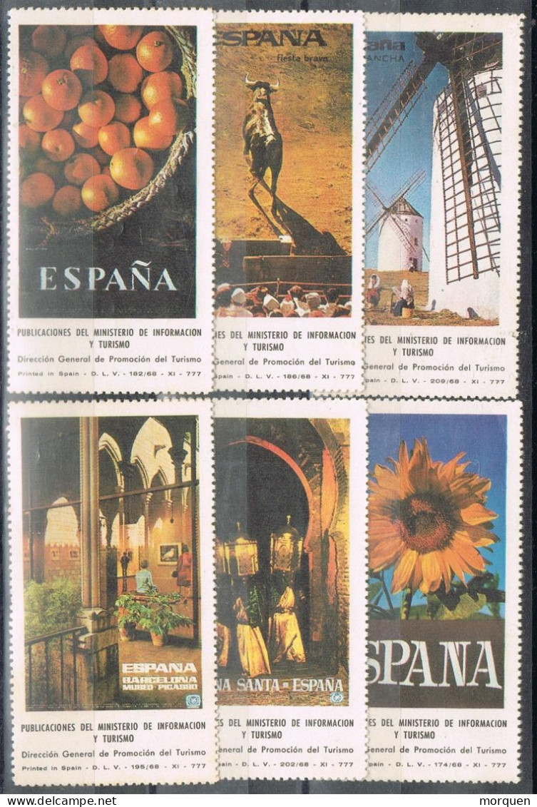 55147. Gran Lote 20 Viñetas ESPAÑA, Ministerio Informacion Y Turismo 1968 ** - Errors & Oddities