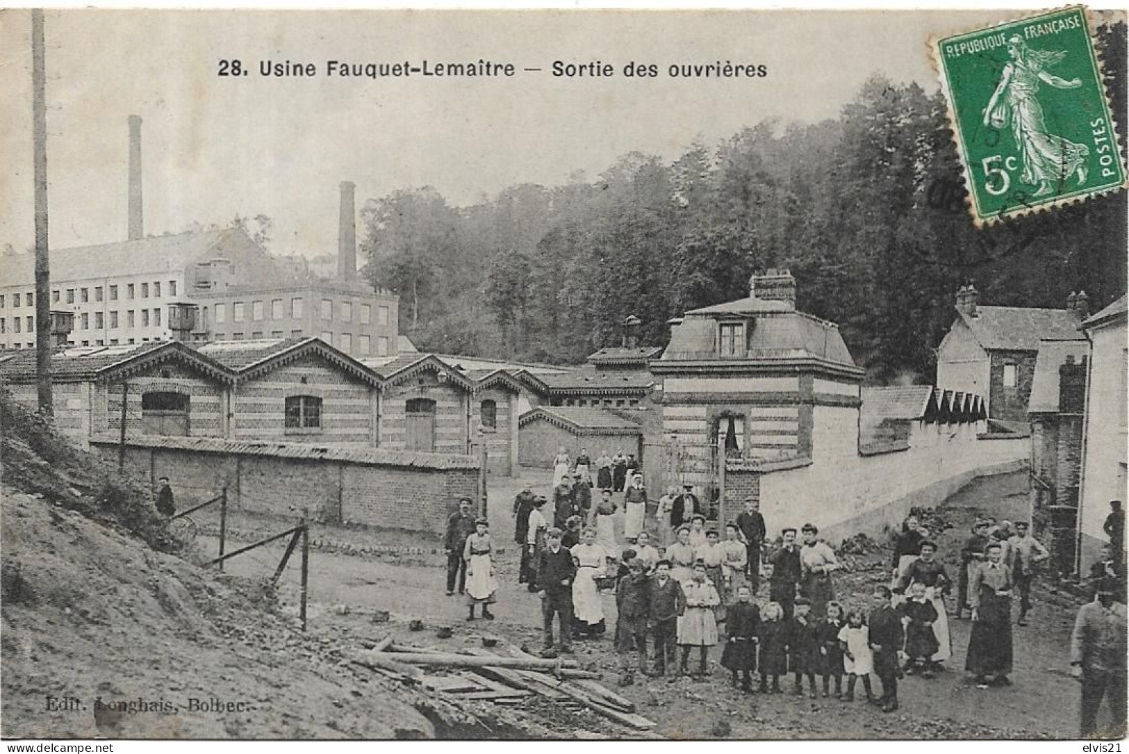 BOLBEC Usine Fauquet Lemaitre. Sortie Des Ouvrières - Bolbec