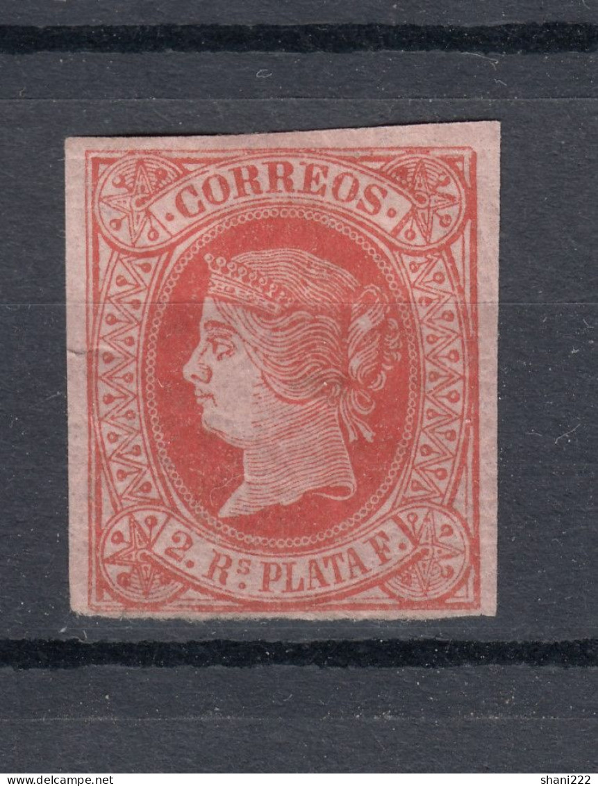 Cuba 1864 - 2 R Rose, MH Vf Copy (e-880) - Autres & Non Classés