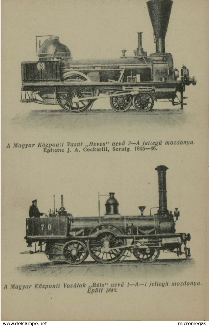 Hongrie - Locomotives "Heves" & "Béts" - Trains