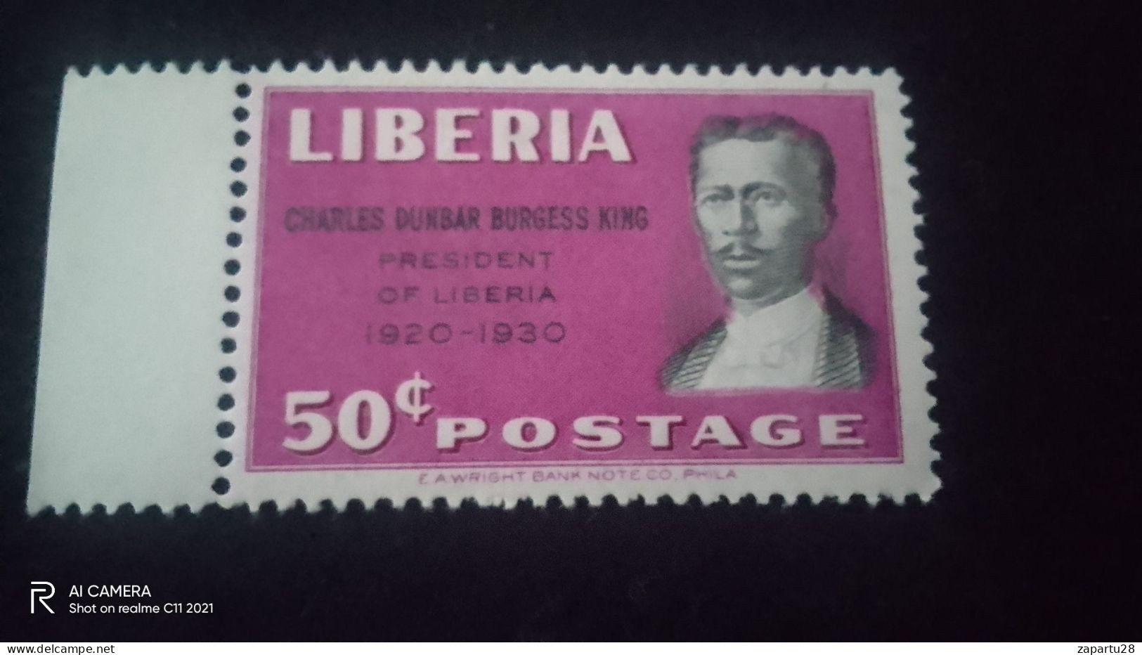 LİBERİA-1938           50C                     UNUSED - Liberia