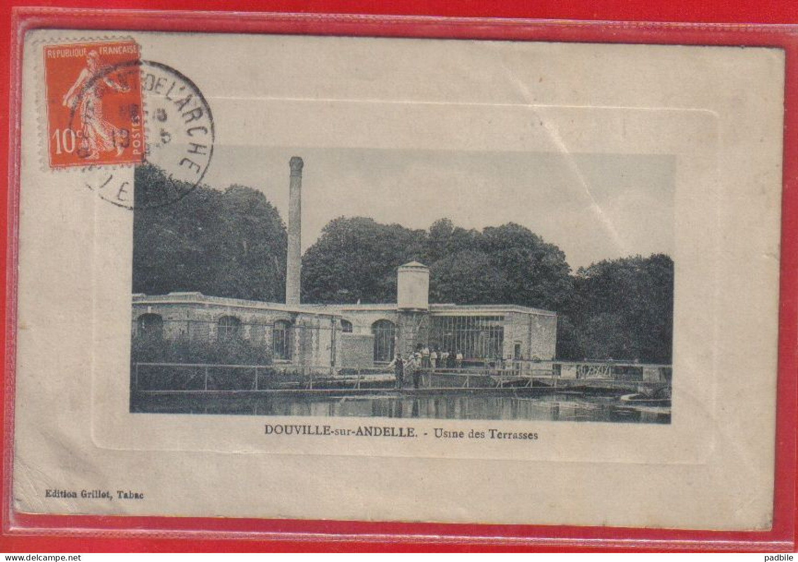 Carte Postale 27. Douville-sur-Andelle  Usine Des Terrasses   Très Beau Plan - Other & Unclassified