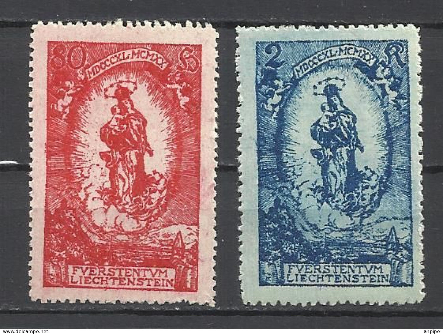 LIECHTENSTEIN, 1920-1965 - Unused Stamps