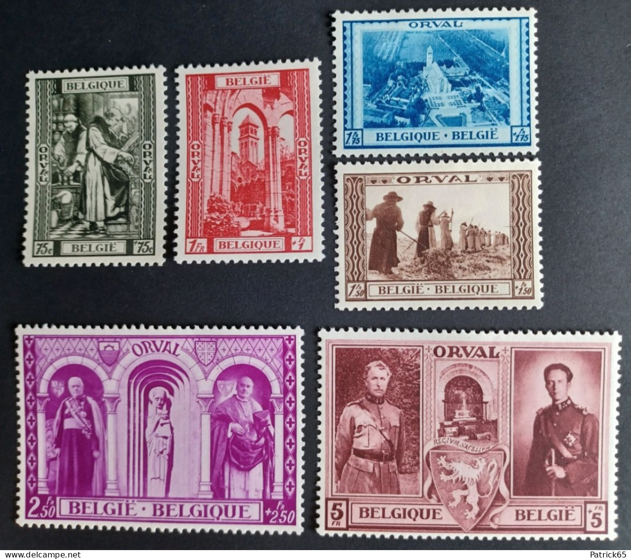 Belgie 1939 Derde Orval Serie Obp-513/518 MH-Scharnier - Unused Stamps