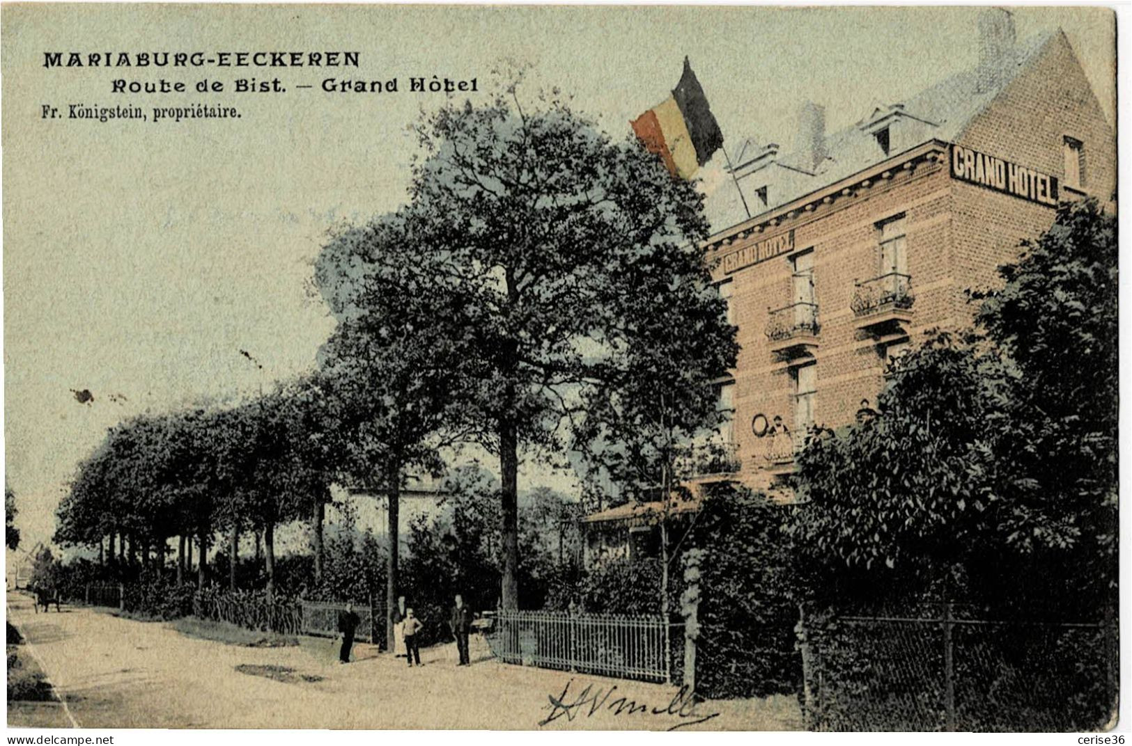 Mariaburg-Eeckeren Route De Bist - Grand Hôtel Circulée En 1906 - Other & Unclassified