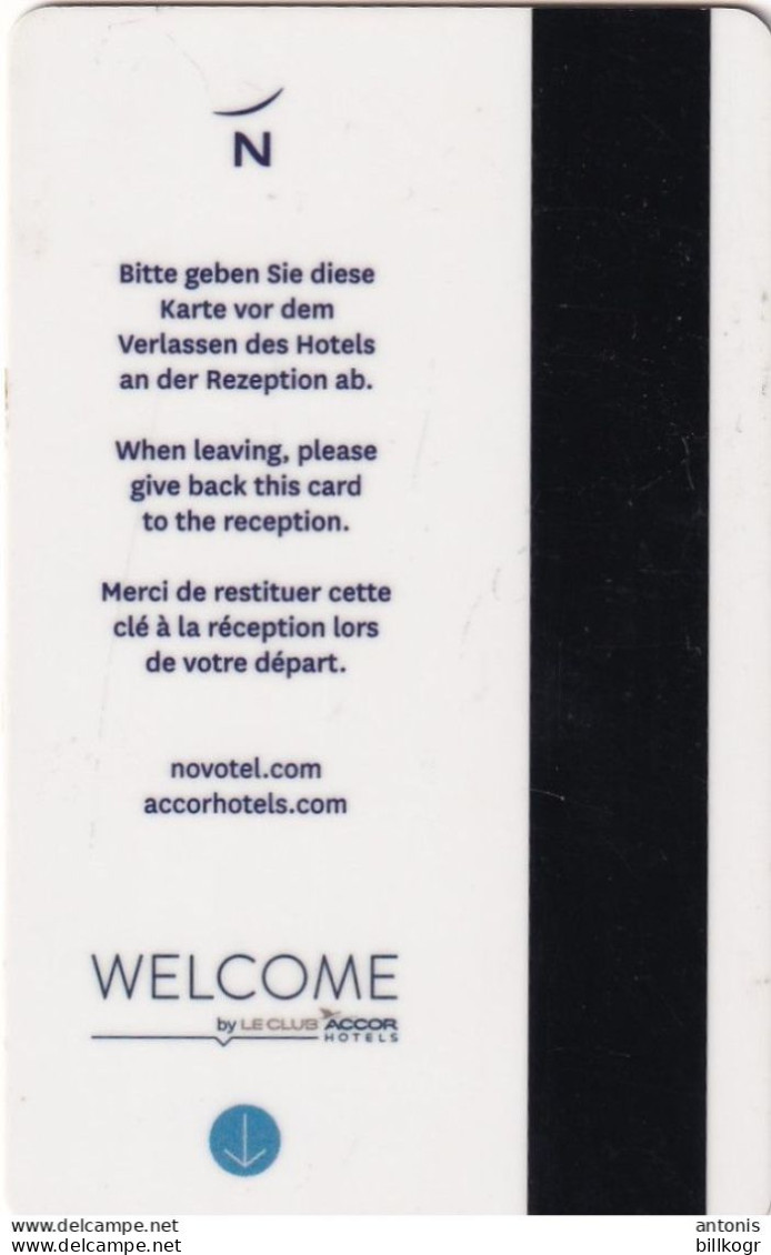 FRANCE - Novotel, Hotel Keycard, Used - Cartes D'hotel