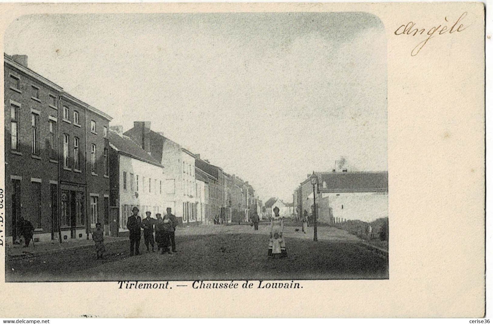 Tirlemont Chaussée De Louvain Circulée En 1901 - Tienen
