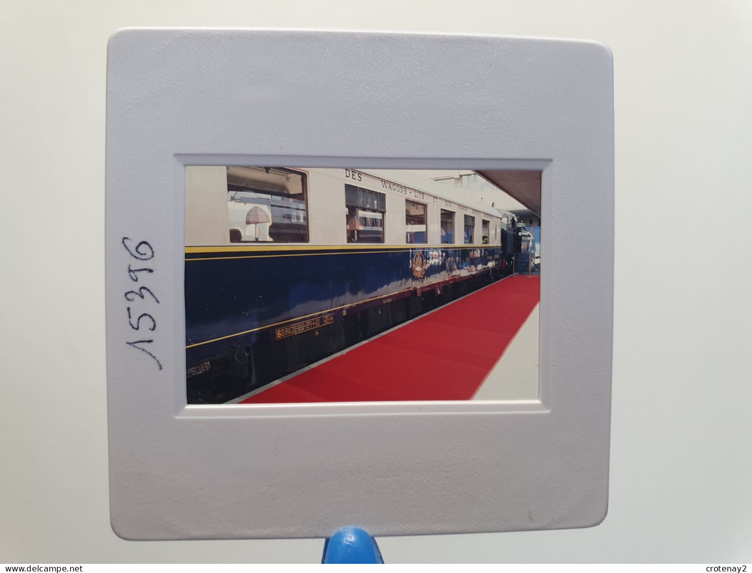 Photo Diapo Diapositive Slide Originale TRAINS Compagnie Des Wagons Lits Le 12/09/1998 VOIR ZOOM - Diapositives
