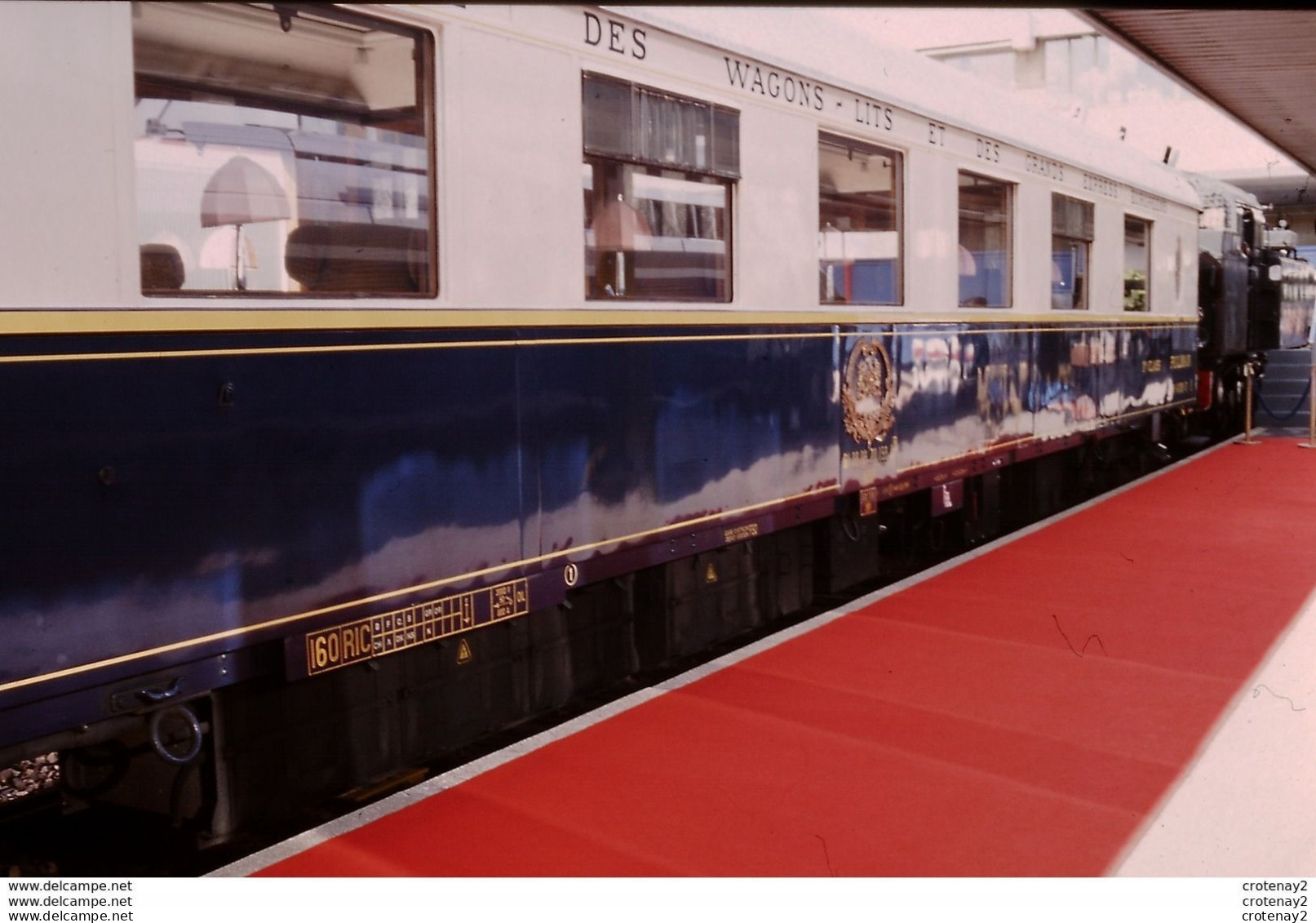 Photo Diapo Diapositive Slide Originale TRAINS Compagnie Des Wagons Lits Le 12/09/1998 VOIR ZOOM - Diapositive