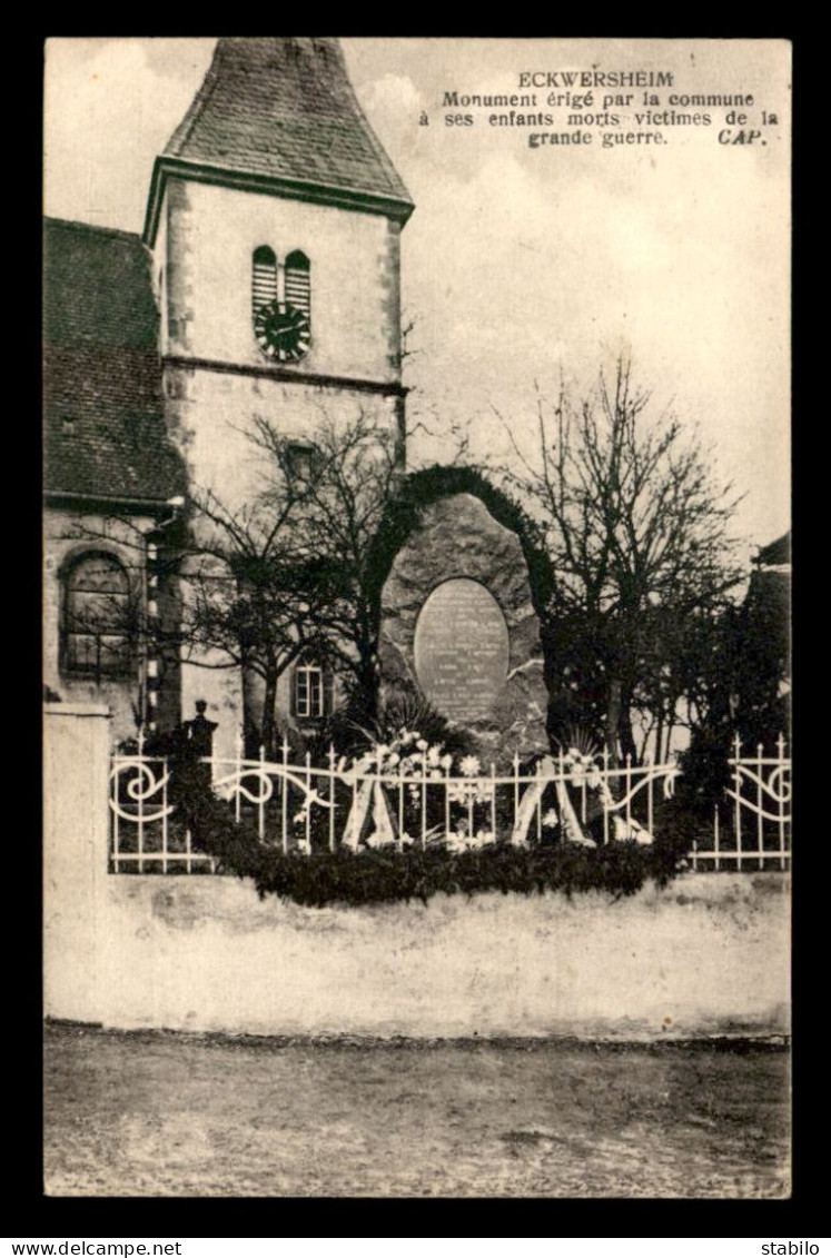 67 - ECKWERSHEIM - MONUMENT AUX MORTS - Autres & Non Classés