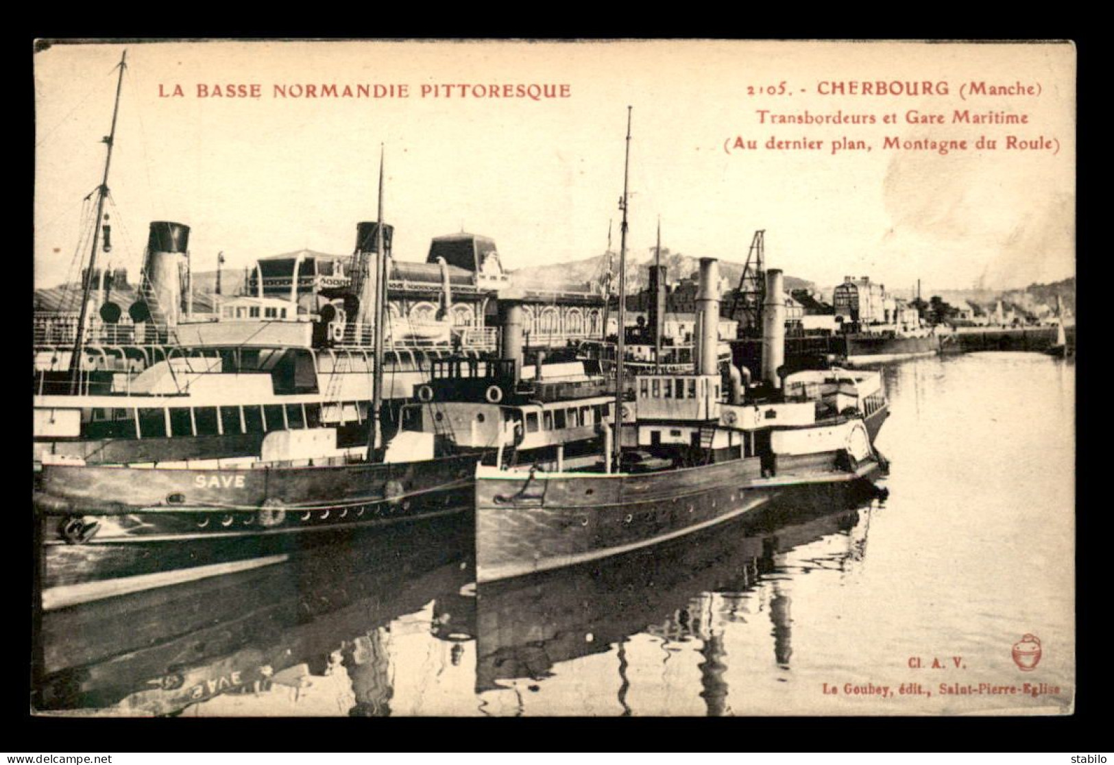 50 - CHERBOURG - BATEAU A ROUES - TRANSBORDEURS ET GARE MARITIME - Cherbourg