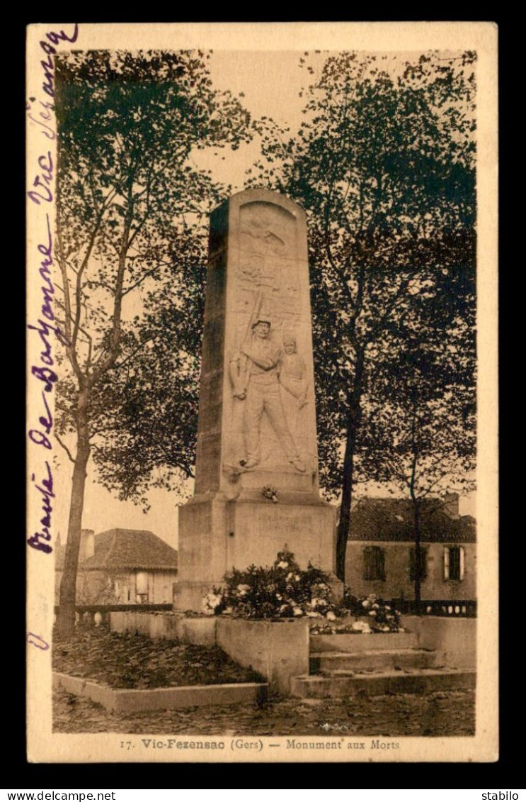 32 - VIC-FEZENSAC - LE MONUMENT AUX MORTS - Vic-Fezensac