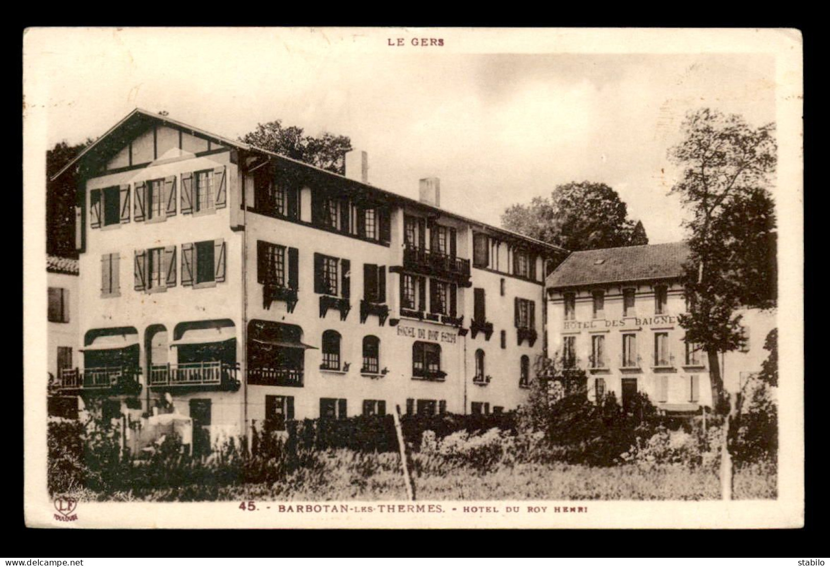 32 - BARBOTAN-LES-THERMES - HOTEL DU ROY HENRI - Barbotan