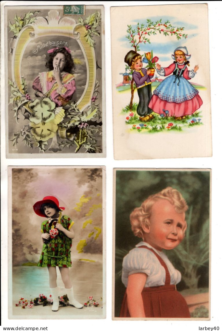 Fantaisie Enfant - 7 Cartes Postales Ancienne - Other & Unclassified