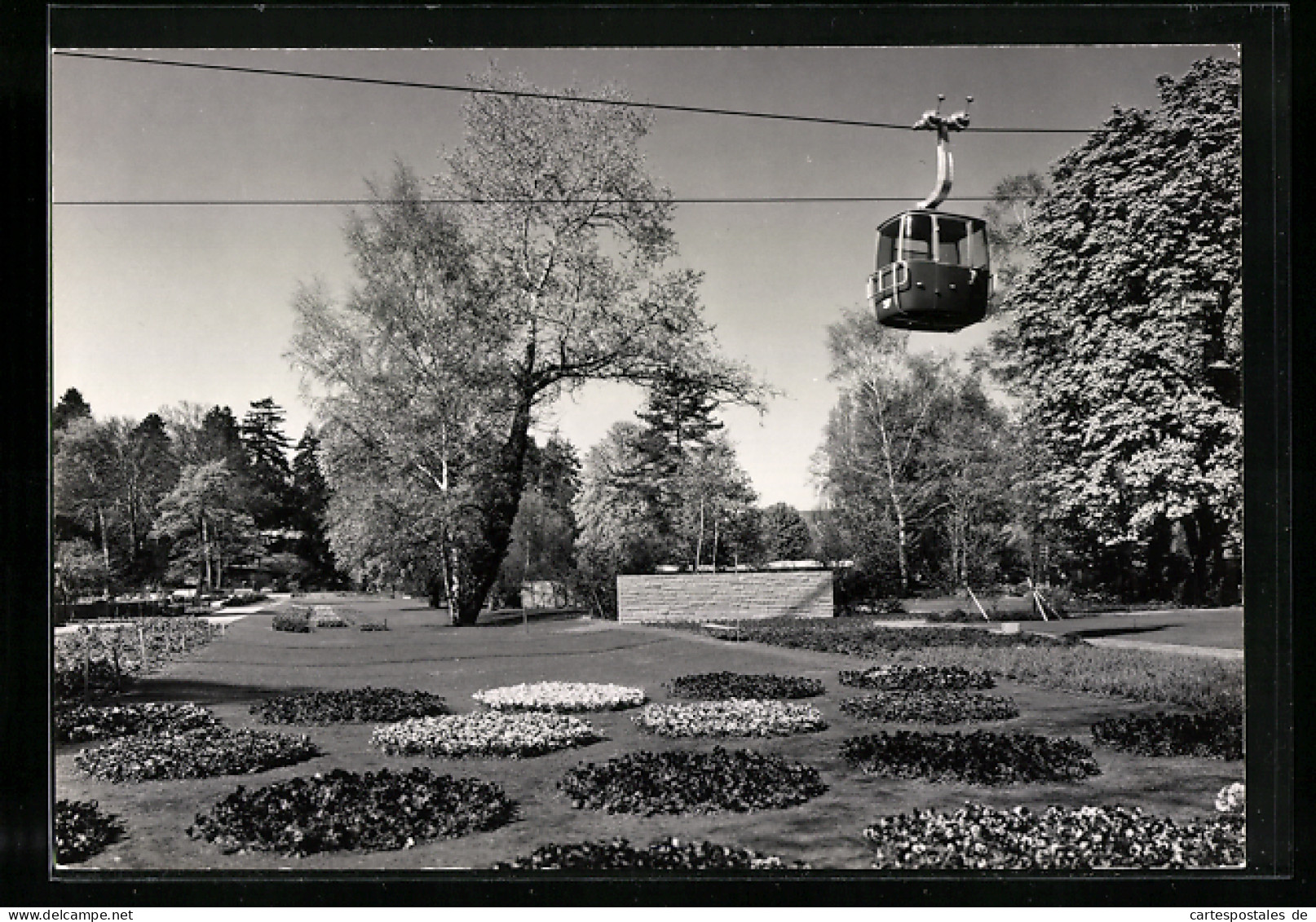 AK Zürich, I. Schweiz. Gartenbau-Ausstellung 1959, Linkes Ufer: Pensées-Parterre  - Exhibitions