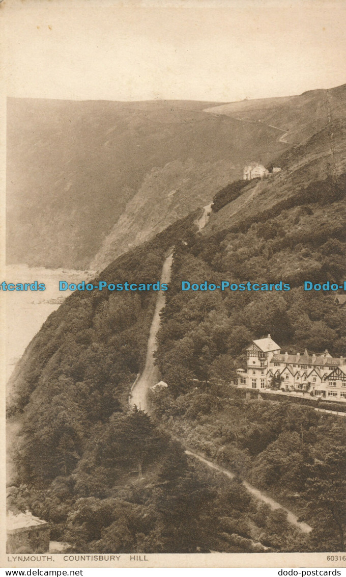 R008949 Lynmouth. Countisbury Hill. Photochrom. No 60316 - Monde