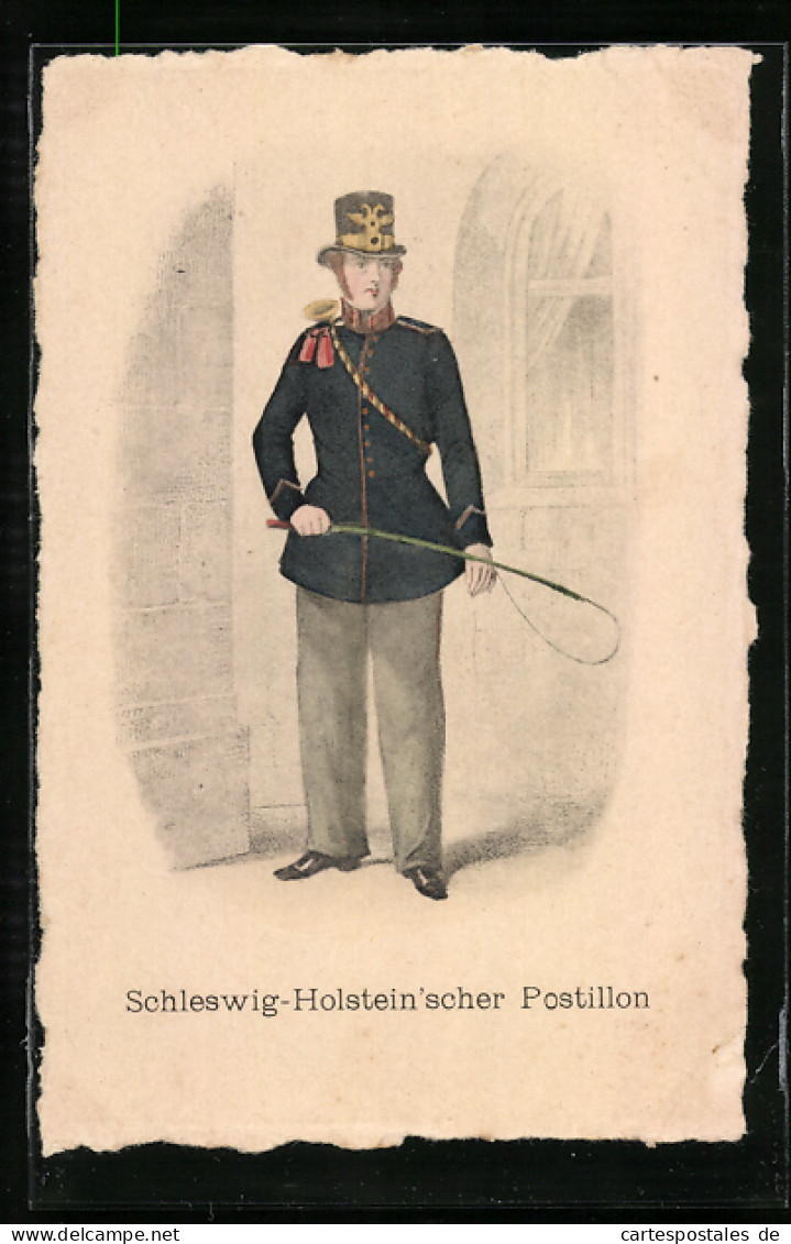 AK Schleswig-Holstein`scher Postillon, Briefträger In Uniform  - Poste & Postini