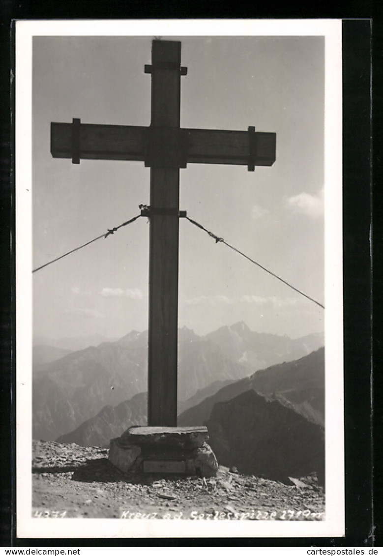 AK Serlesspitze, Das Gipfelkreuz  - Other & Unclassified