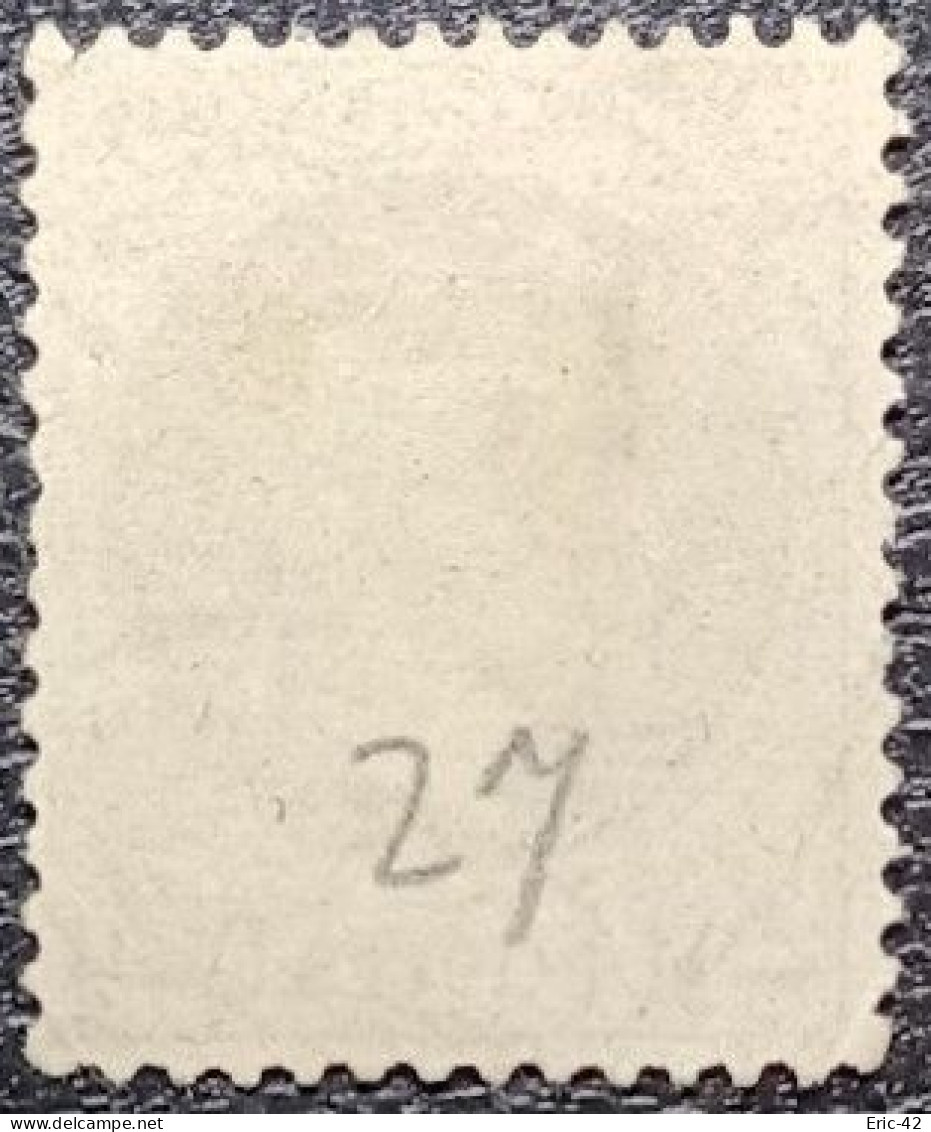 N°27A Napoléon 4c Gris. Cachet De 1871 à Paris - 1863-1870 Napoléon III Lauré