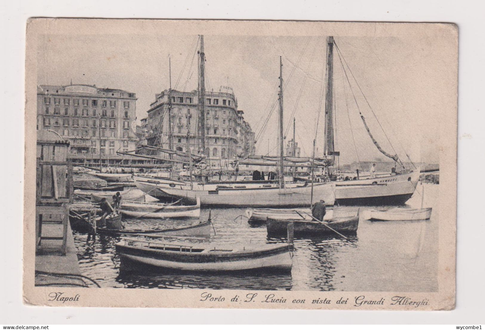 ITALY - Naples Port And Grandi Allerghi Unused Vintage Postcard - Napoli (Neapel)