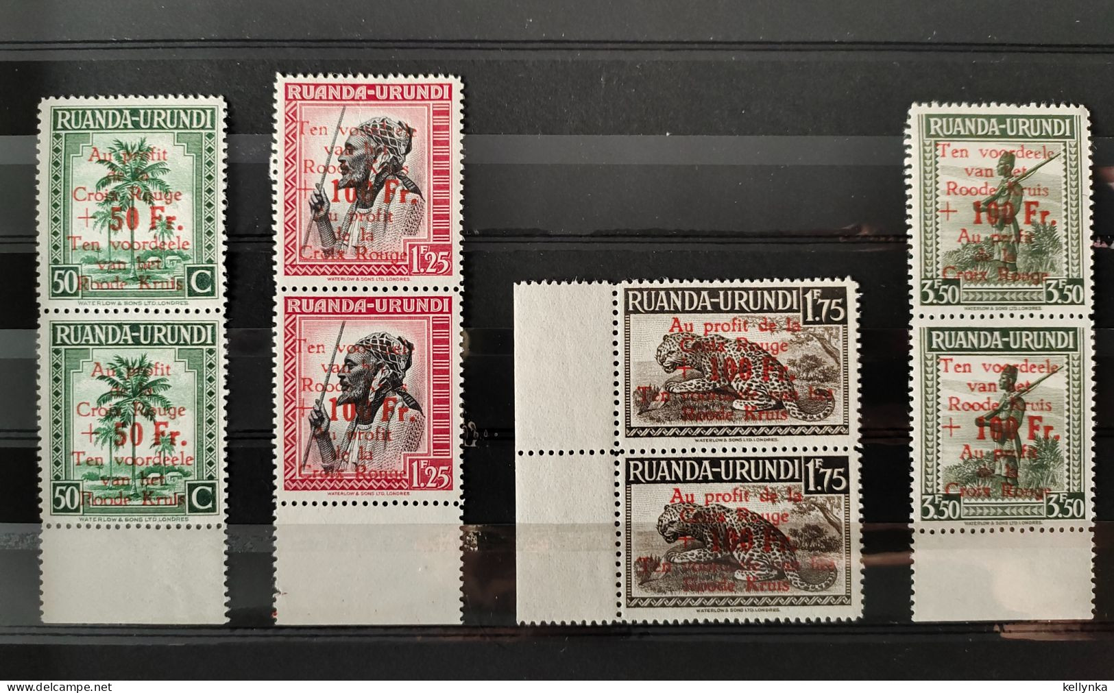 Ruanda Urundi - 150/153 - En Paire - Croix Rouge - 1944 - MNH - Unused Stamps