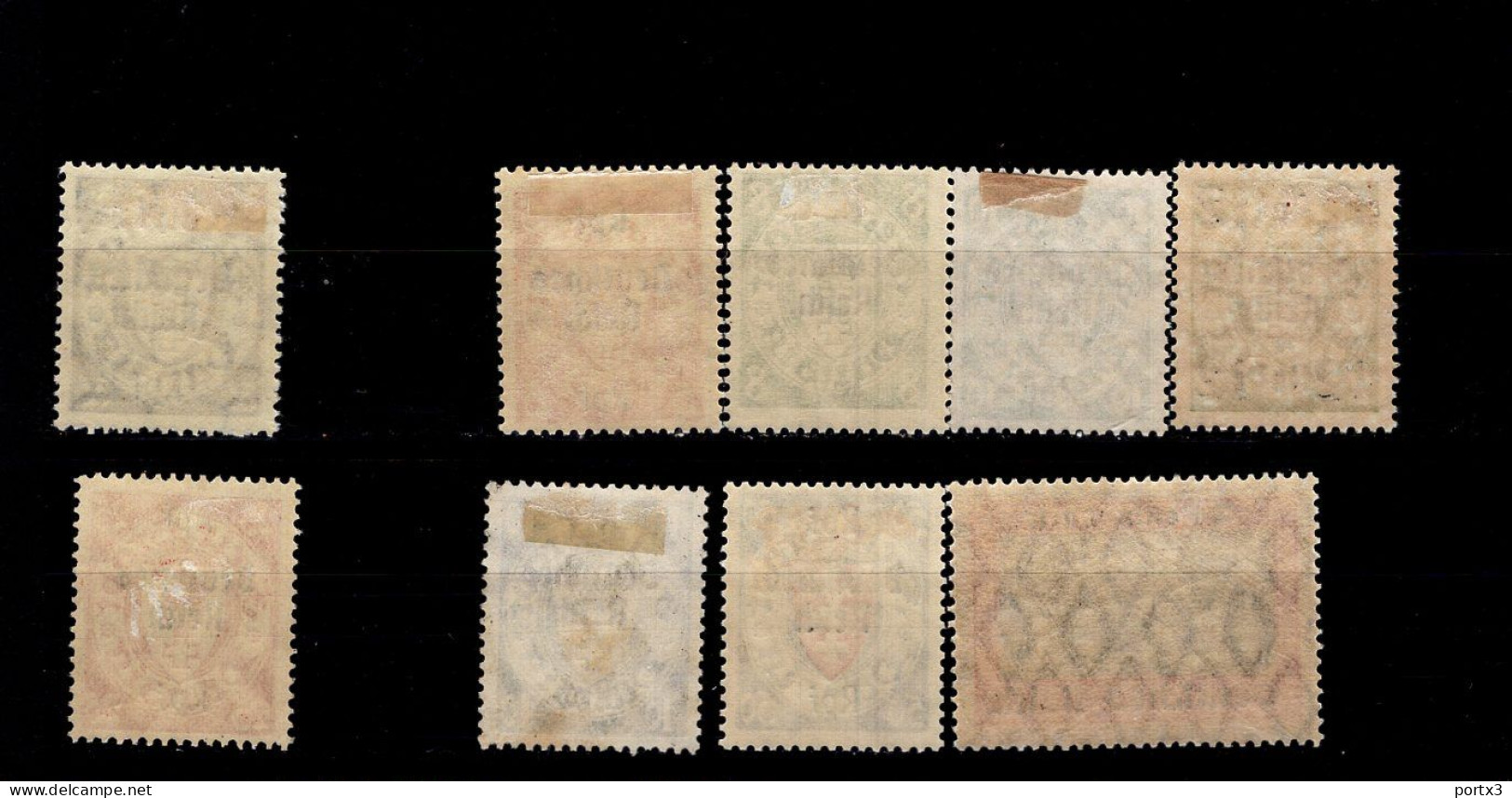 Deutsches Reich 716 -729 Ex Danzig Mit Aufdruck MLH * Falz - Unused Stamps