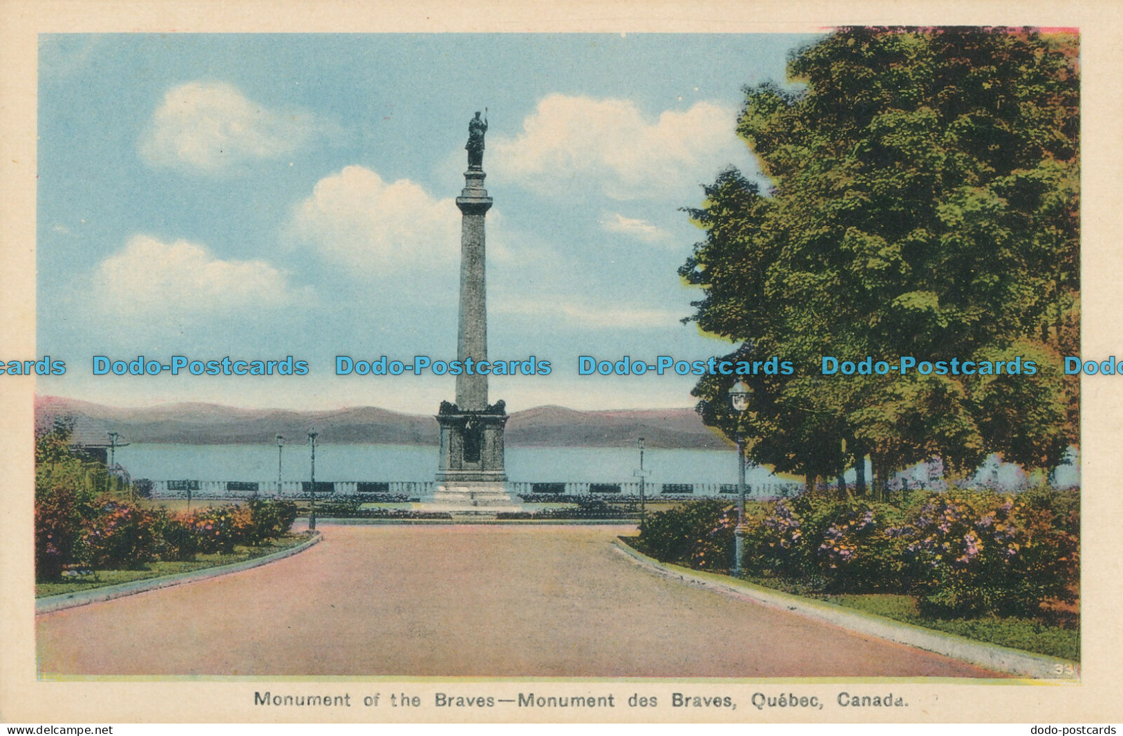 R010091 Monument Of The Braves. Quebec. Canada. Photogelatine - Monde