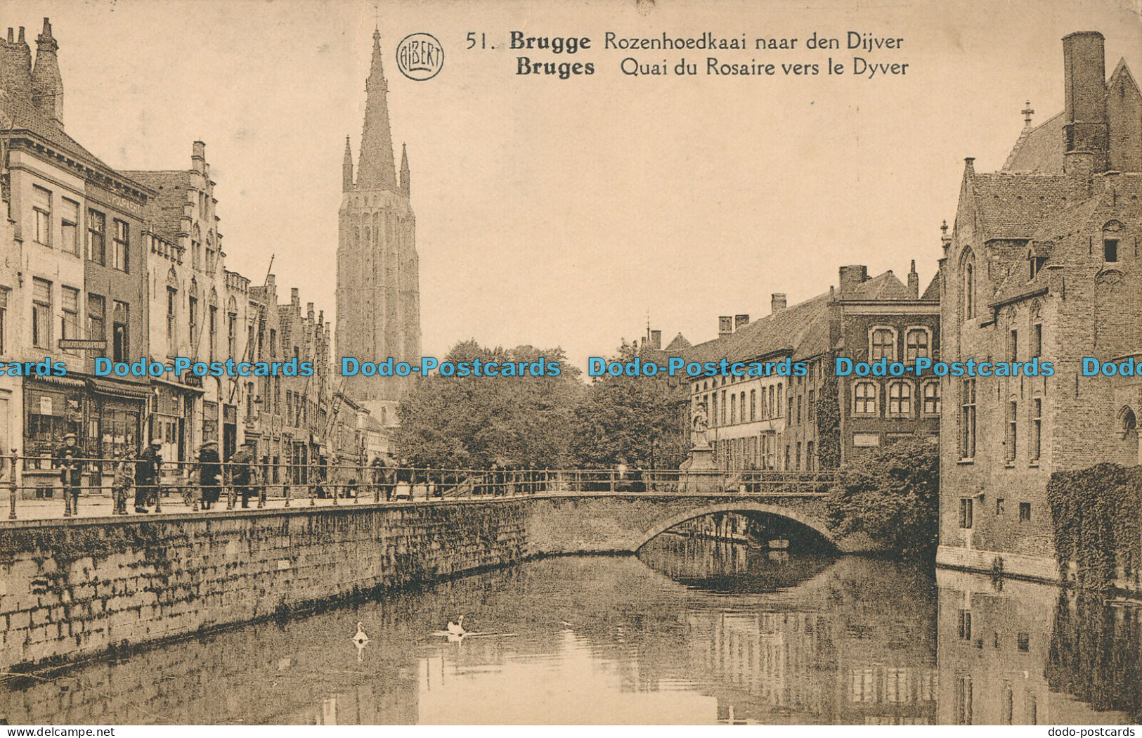 R010112 Bruges. Quai Du Rosaire Vers Le Dyver. Albert. 1930 - Monde