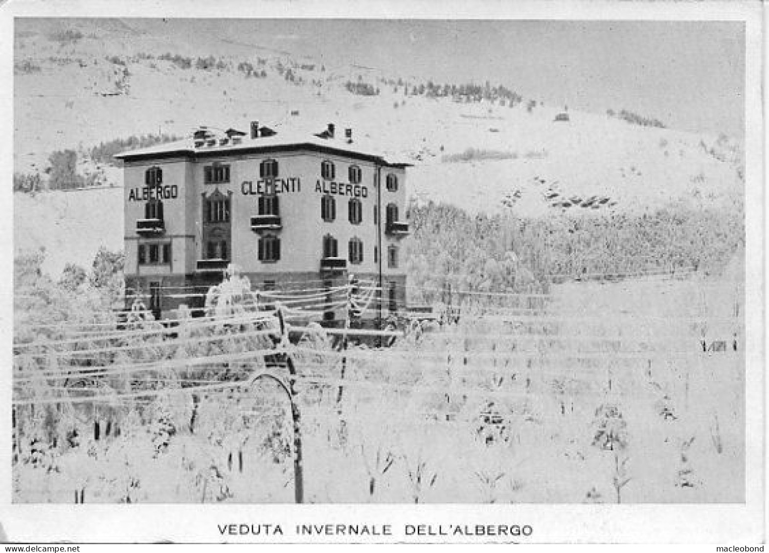 Bormio (Sondrio) -  Albergo Clementi Veduta Invernale - Sondrio