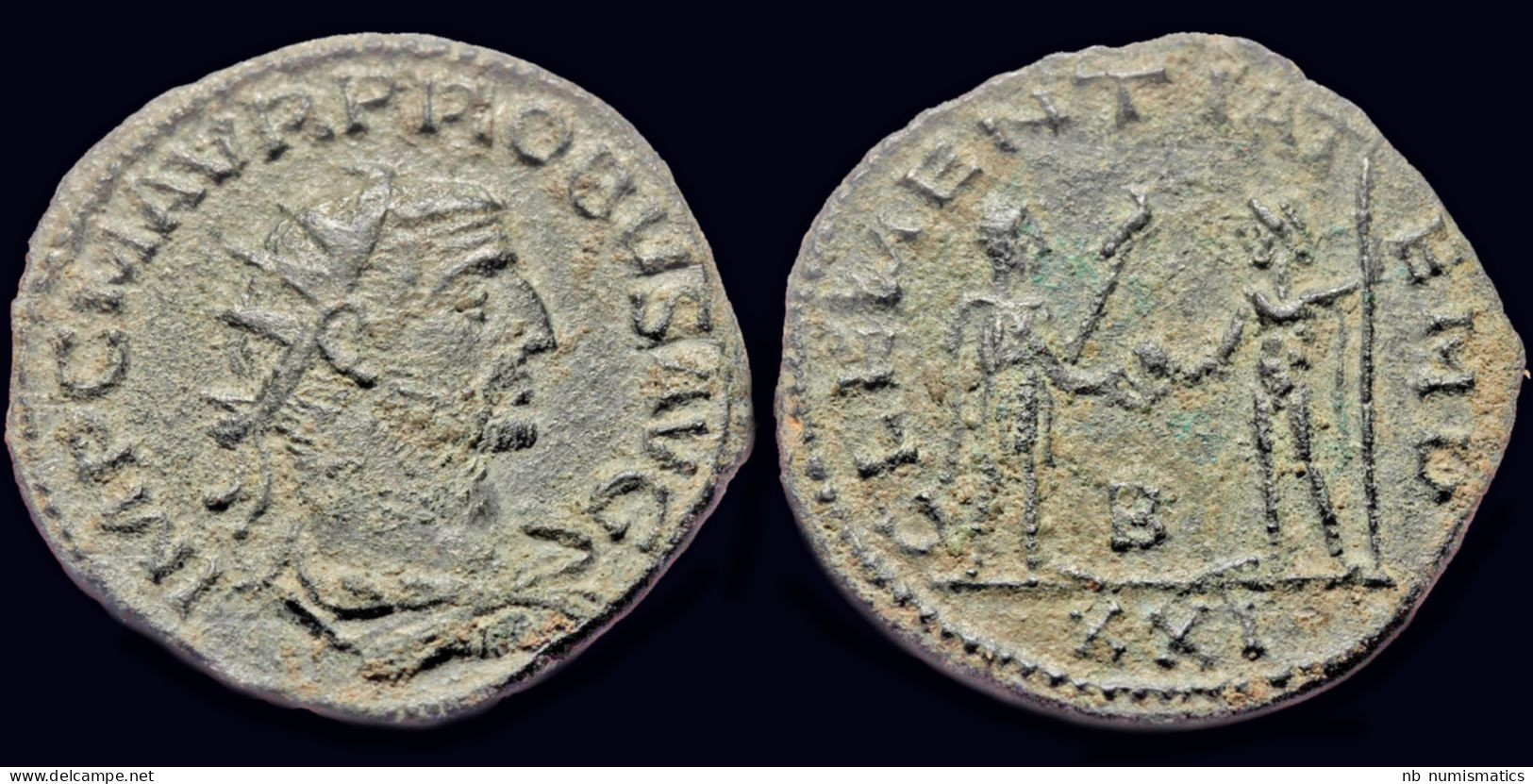 Probus AE Antoninianus Emperor Receiving Globe From Jupiter - Der Soldatenkaiser (die Militärkrise) (235 / 284)