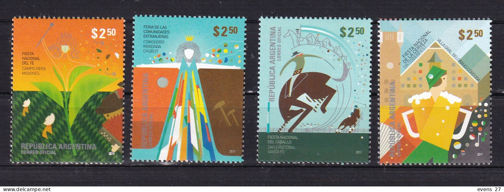 ARGENTINA-2011- NATIONAL AND TRADITIONAL EVENTS-MNH - Weihnachten