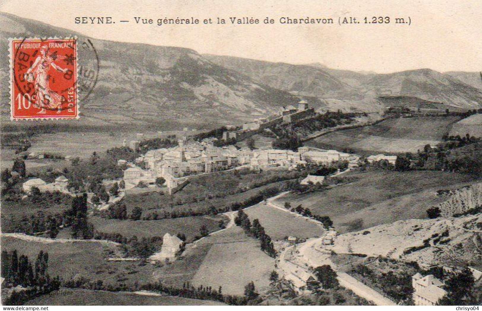 4V5Hs   04 Seynes Vue Générale Et Vallée De Chardavon - Other & Unclassified