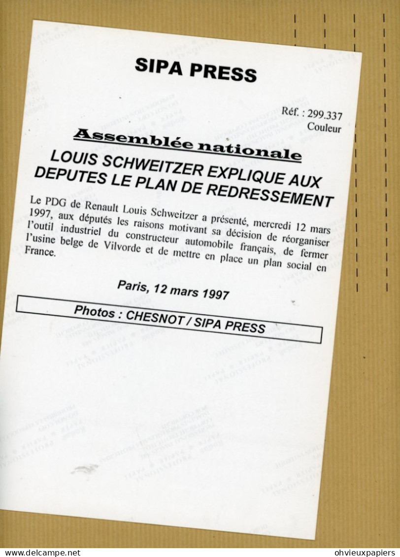 RATP / LOUIS SCHWEITZER   Le PDG DE RENAULT  Dans Le  Métro   SIPA PRESS 1997 - Cars