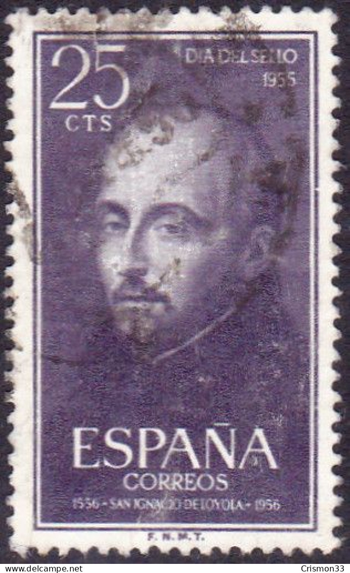 1955 - ESPAÑA - IV CENTENERARIO DE LA MUERTE DE SAN IGNACIO DE LOYOLA - EDIFIL 1166 - Oblitérés