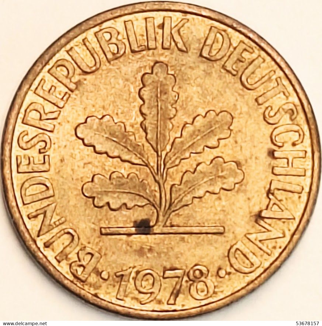 Germany Federal Republic - 10 Pfennig 1978 G, KM# 108 (#4661) - 10 Pfennig
