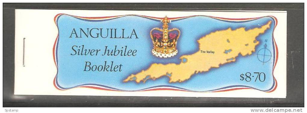Anguilla   1977 $8.70  Silver Jubilee Booklet With 2 Sets 1977 Silver Jubilee Set 4 MNH - Anguilla (1968-...)