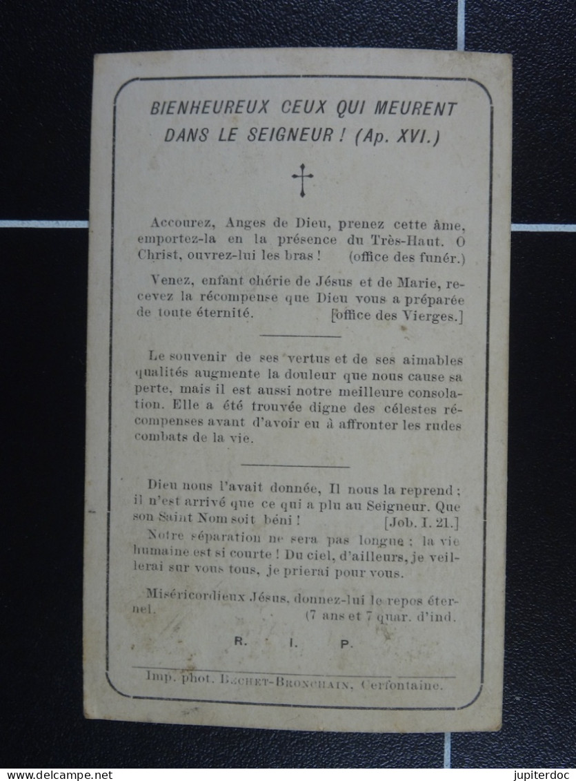 Germaine Charon St-Gilles-Bruxelles 1901  Chimay 1918  /33/ - Images Religieuses