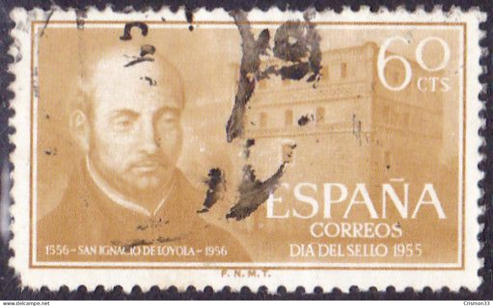 1955 - ESPAÑA - IV CENTENERARIO DE LA MUERTE DE SAN IGNACIO DE LOYOLA - EDIFIL 1167 - Oblitérés