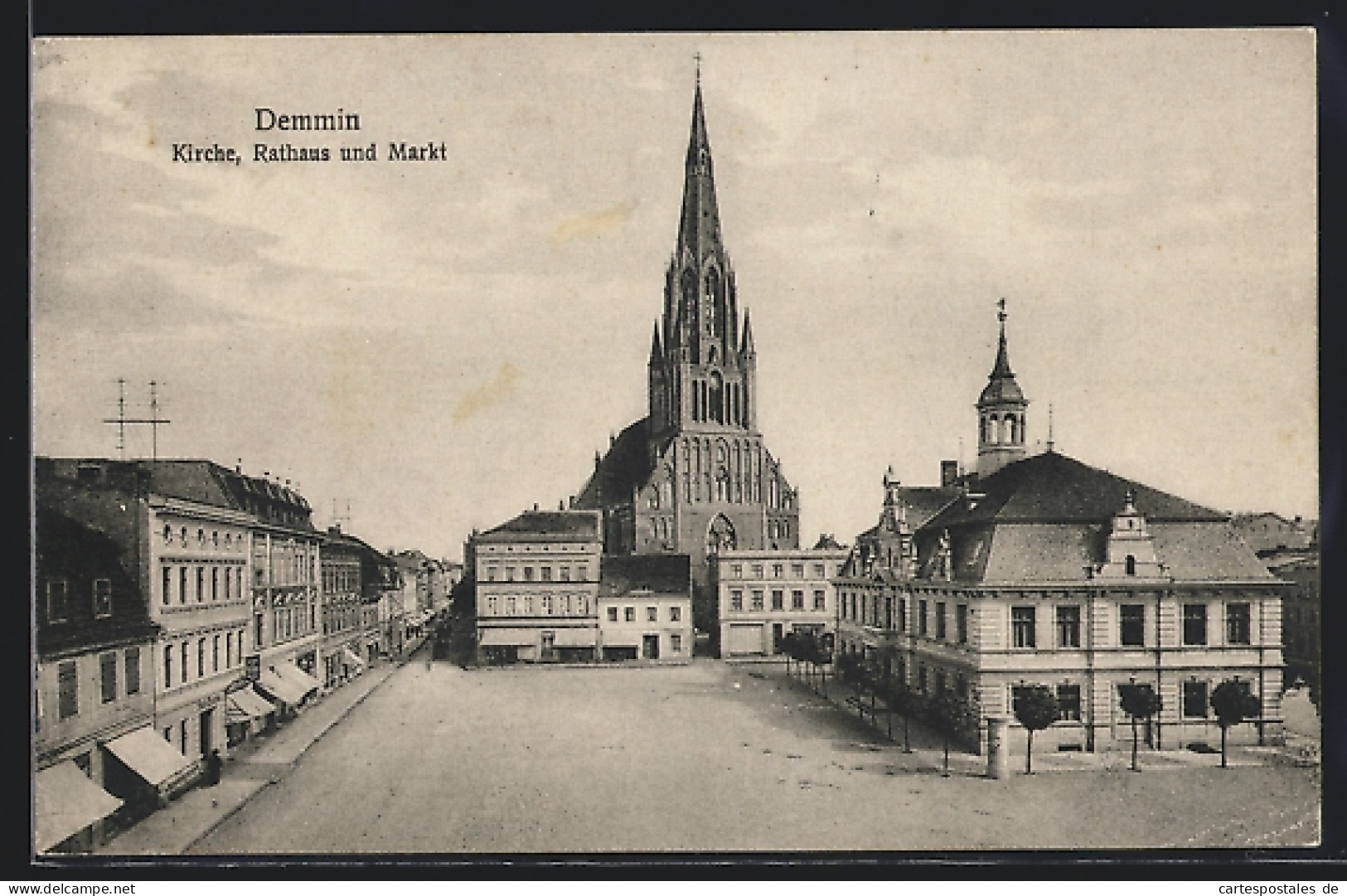 AK Demmin, Kirche, Rathaus Und Markt  - Demmin