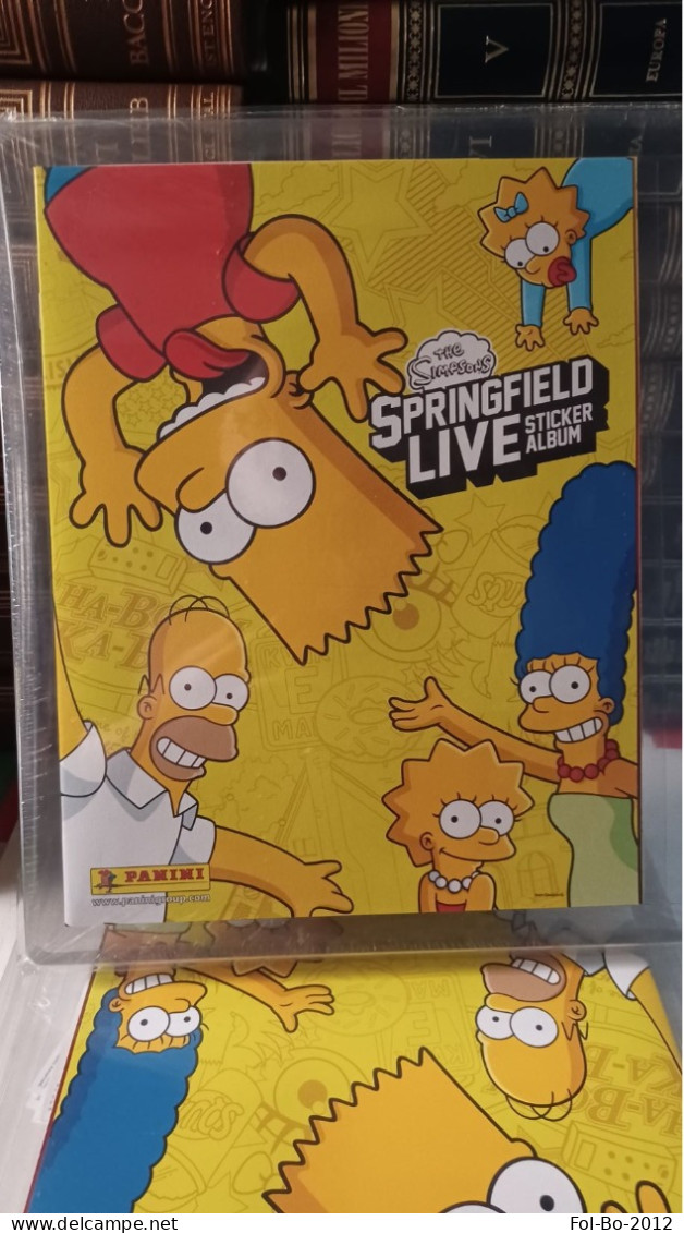 THE SIMPSONS SPRINGFIELD LIVE STICKER ALBUM COMPLETO PANINI In Blister - Italian Edition