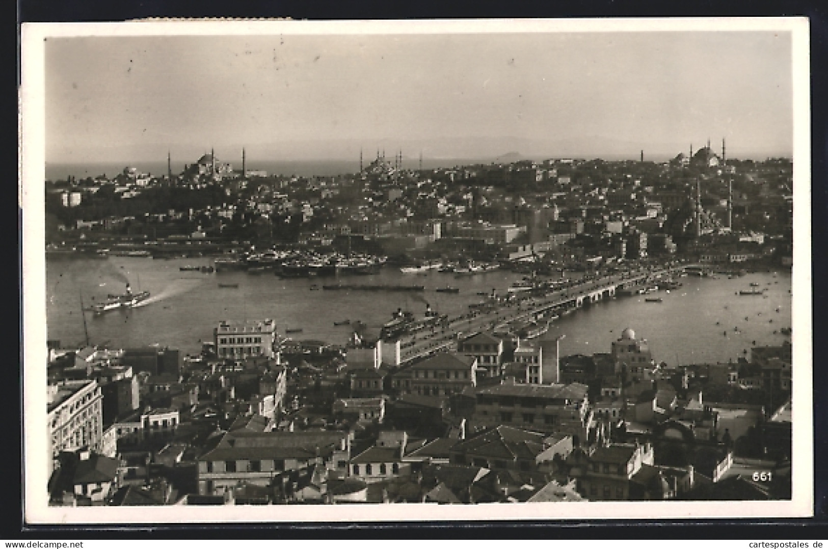 AK Constantinople, Panoramaansicht Der Stadt Mit Dem Bosporus  - Turquie