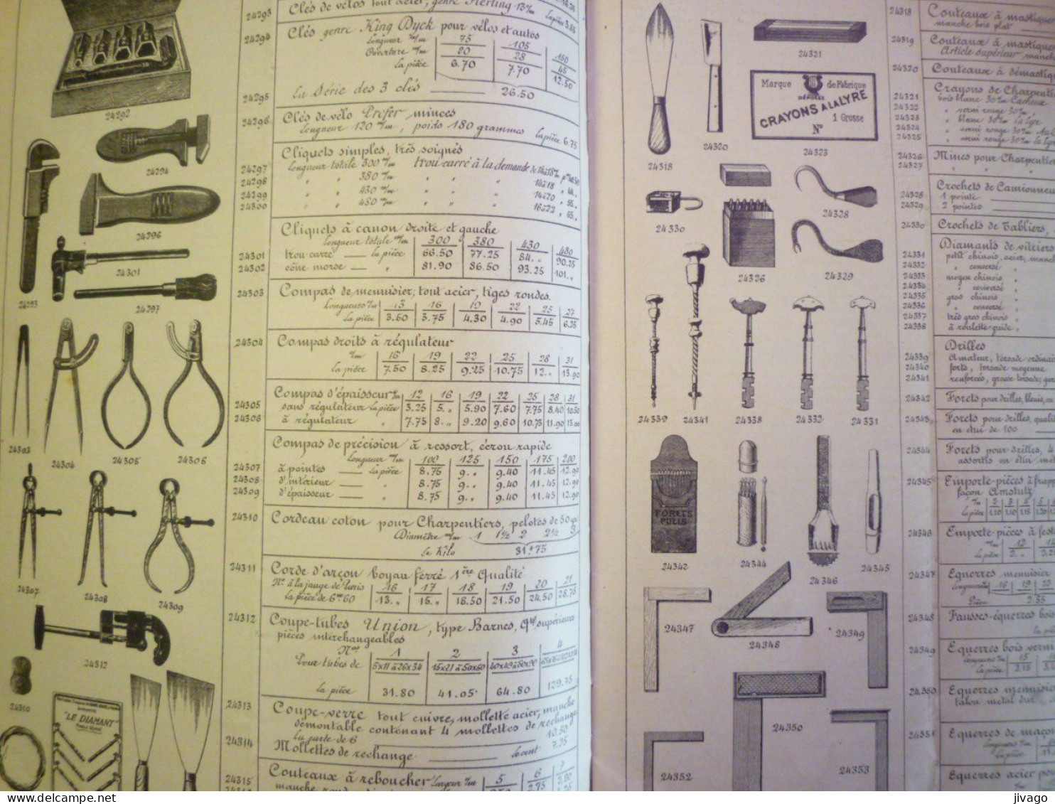 2024 - 1870  CATALOGUE  PUB  "QUINCAILLERIE EN GROS"L. DROUOT    PARIS   1925   XXX - Publicités