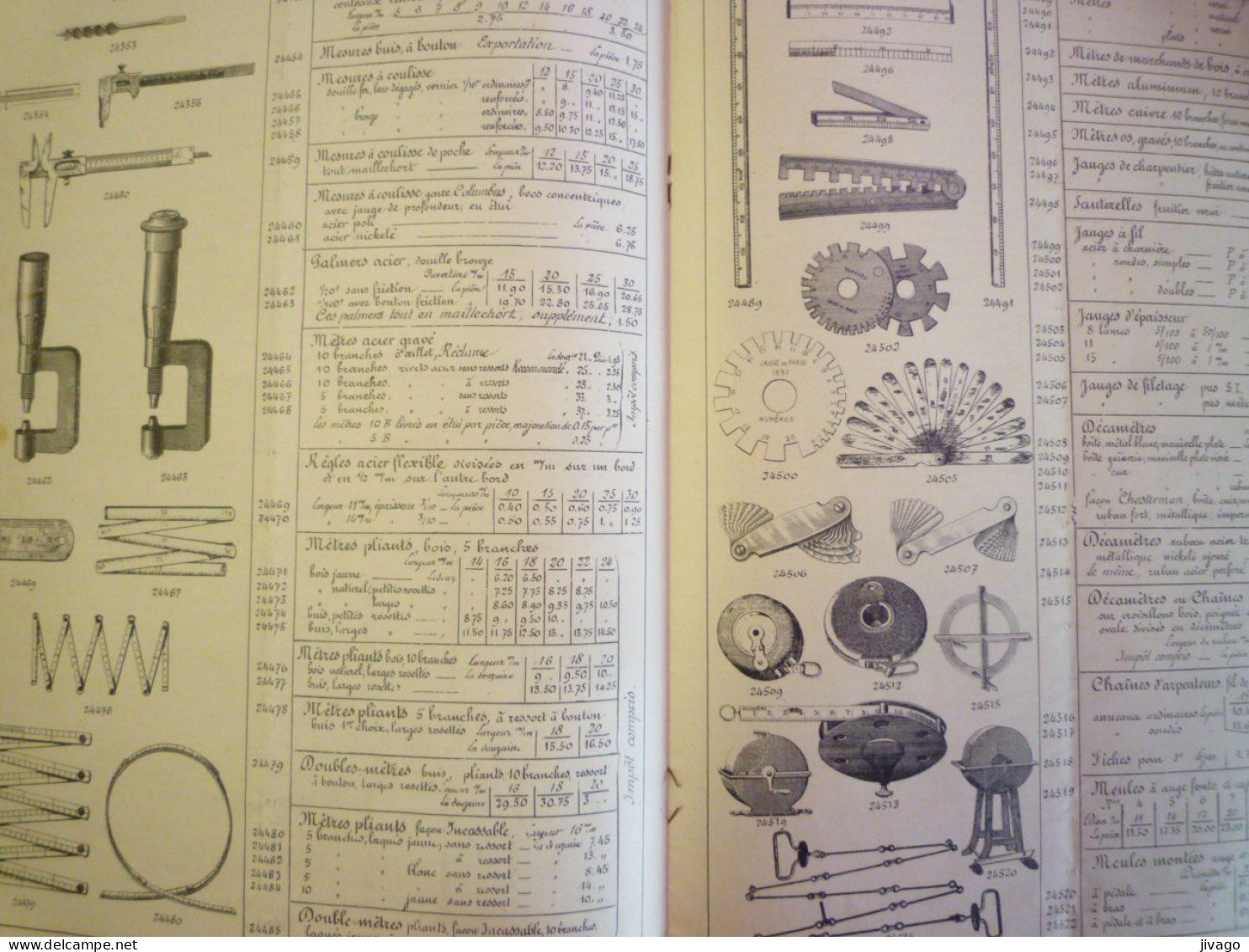 2024 - 1870  CATALOGUE  PUB  "QUINCAILLERIE EN GROS"L. DROUOT    PARIS   1925   XXX