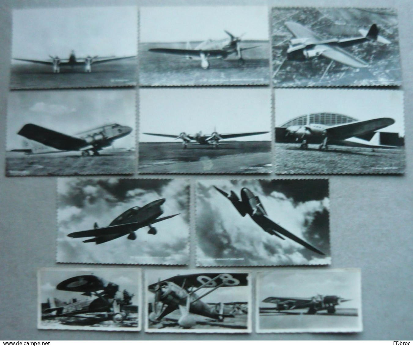 Lot 10 Cp & Petite Photo - Divers Avions - Avion Amiot Renault Divers - Autres & Non Classés