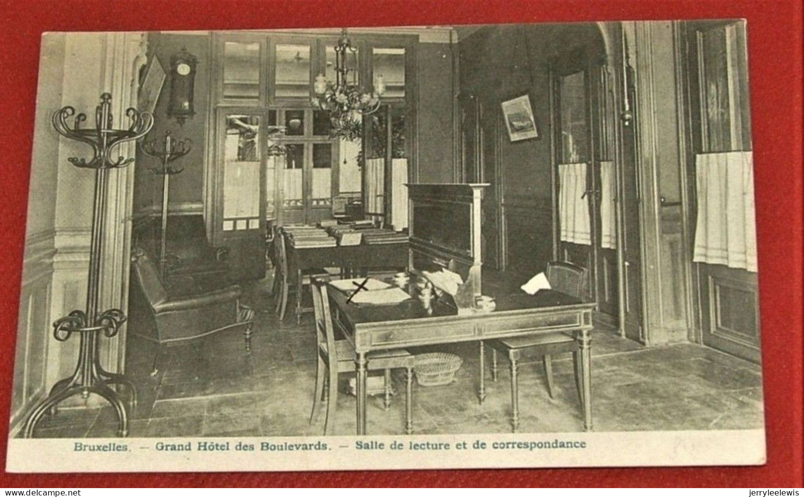 BRUXELLES -  Grand Hôtel Des Boulevards  - Salle De Lecture Et De Correspondance - Cafés, Hôtels, Restaurants