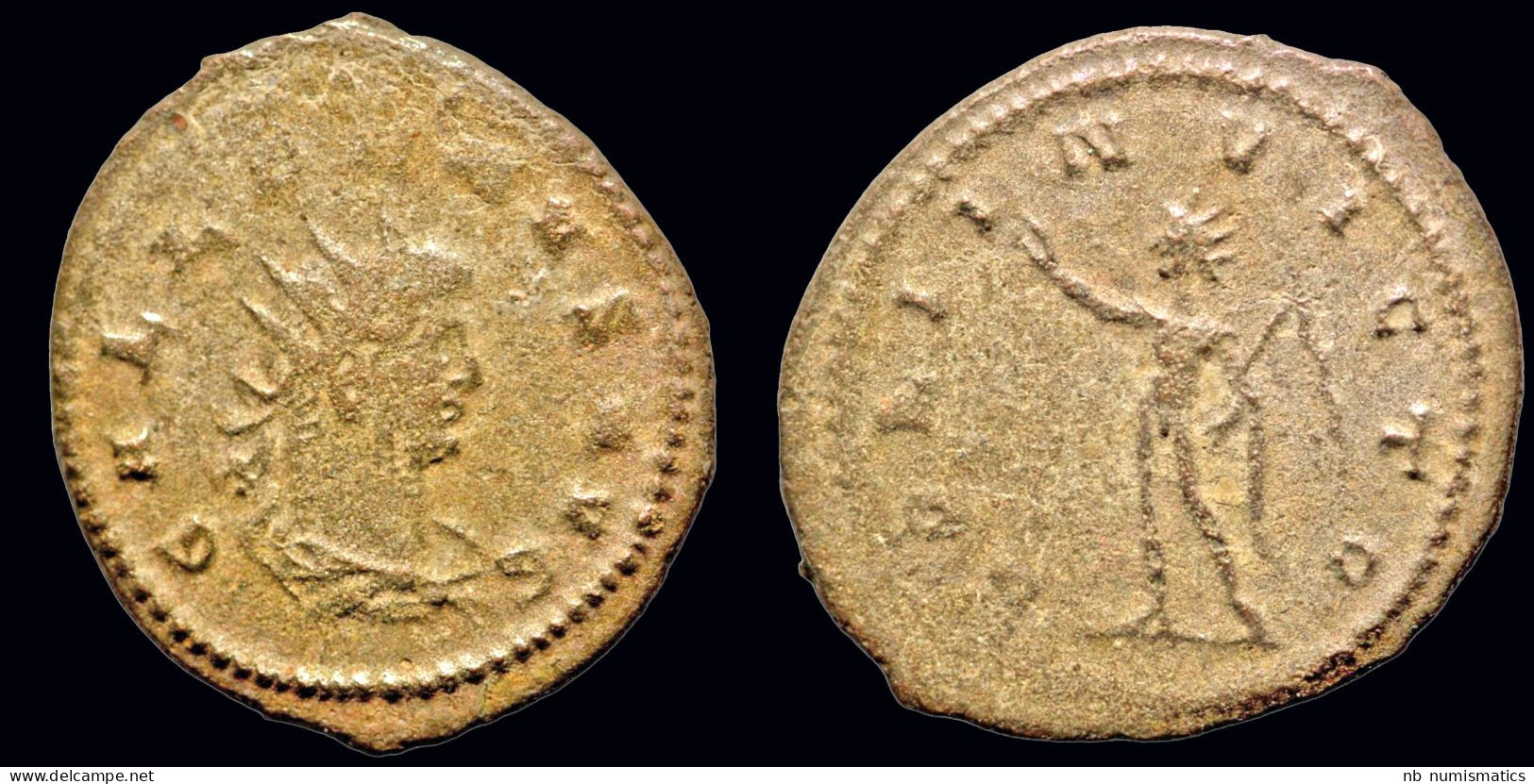 Gallienus, Sole Reign,  AE Antoninianus Sol Standing Left - La Crisis Militar (235 / 284)