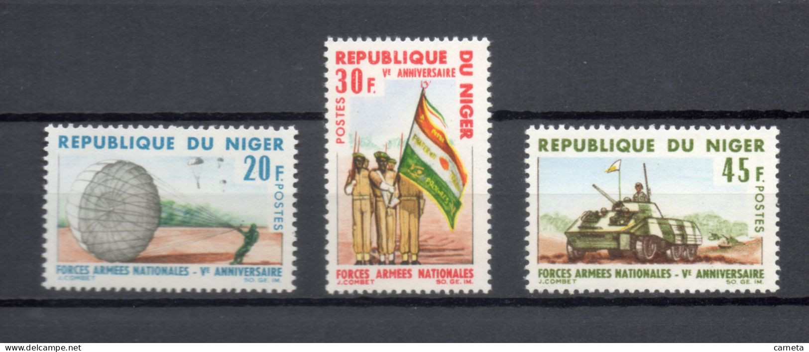 NIGER N° 181 à 183   NEUFS SANS CHARNIERE  COTE 2.20€    FORCES ARMEES - Niger (1960-...)